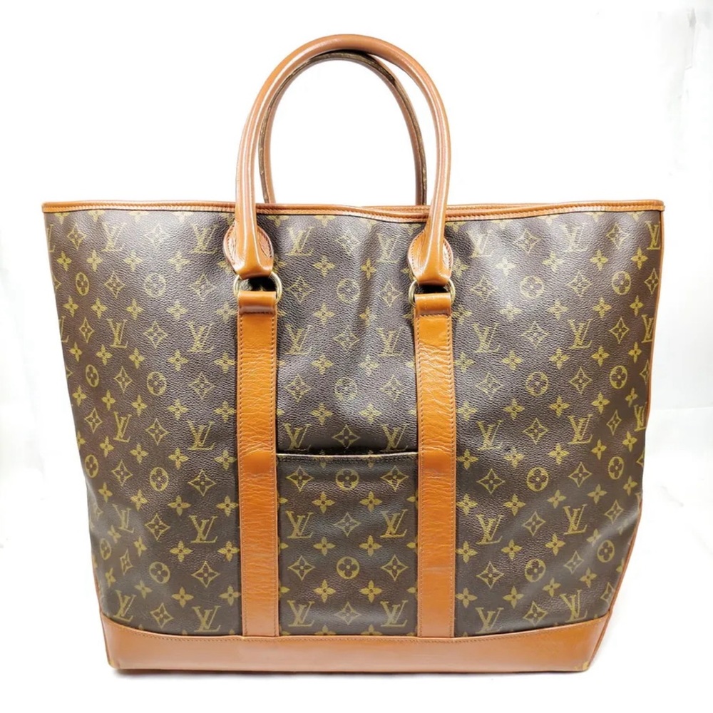 Pre-Loved Louis Vuitton LV Tote Bag Weekend GM Brown Monogram